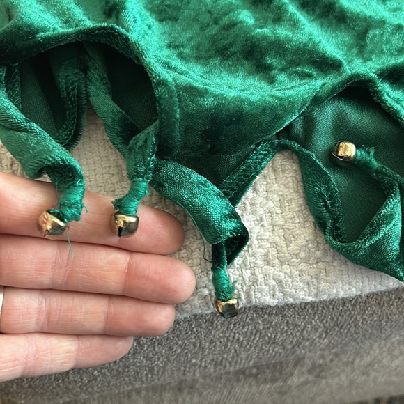 Velour “Jingle Balls” Elf Shorts - Picture 4 of 4